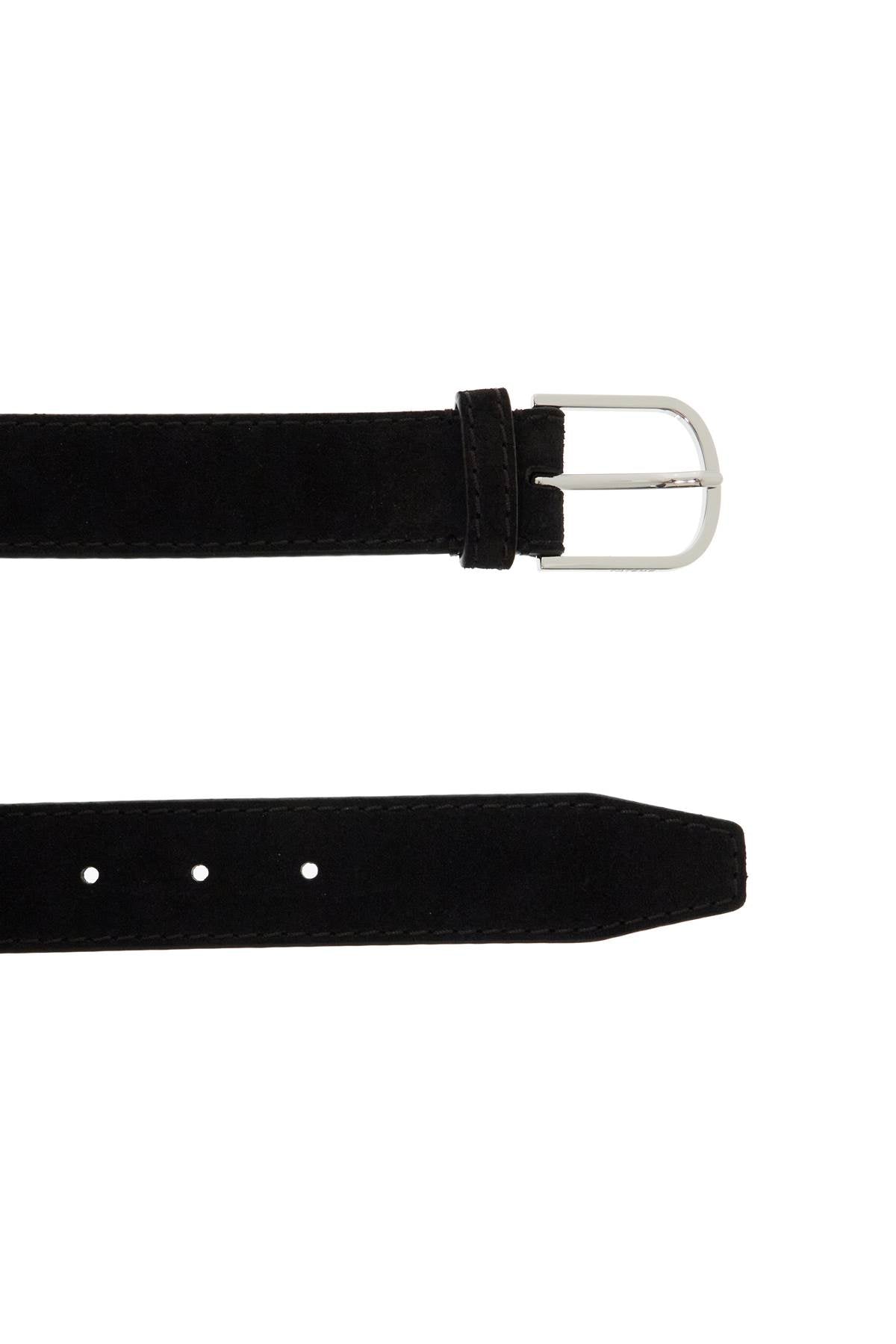 Toteme Toteme wide suede leather belt with large buckle