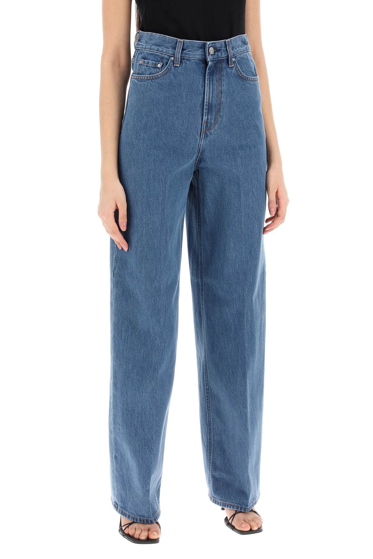 Toteme Toteme wide leg jeans in organic cotton