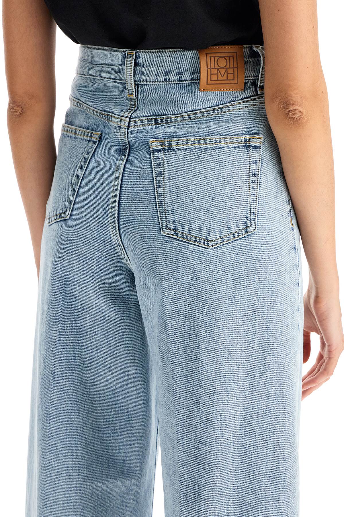 Toteme wide leg jeans in organic cotton