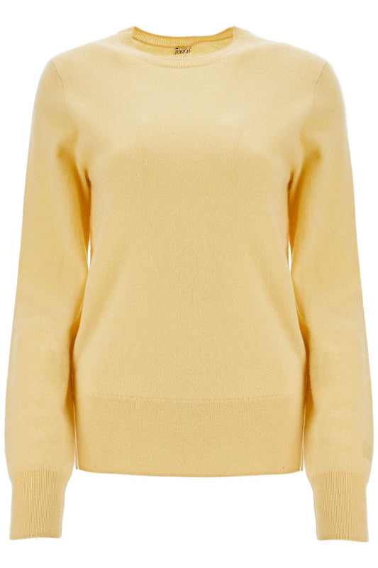 Toteme soft yellow cashmere sweater crew neck