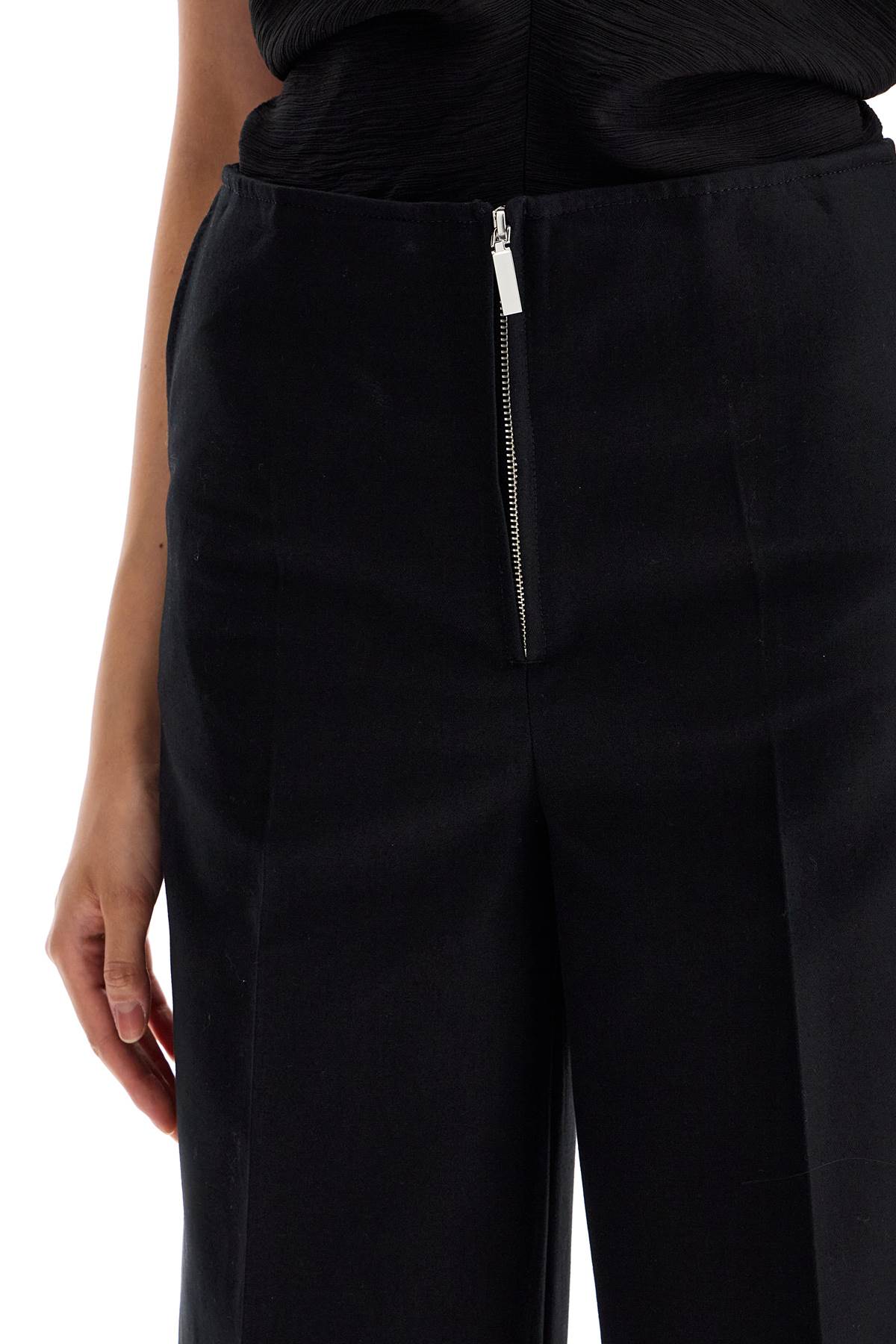 Toteme Toteme zip-front wide trousers