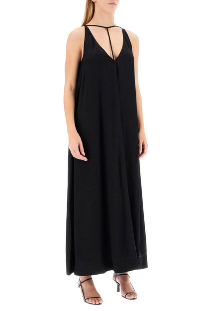 Toteme Toteme maxi dress with t-strap belt