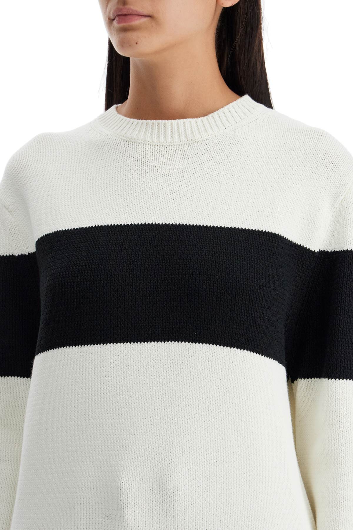 Toteme Toteme crewneck pullover with contrasting band