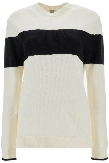 Toteme Toteme crewneck pullover with contrasting band