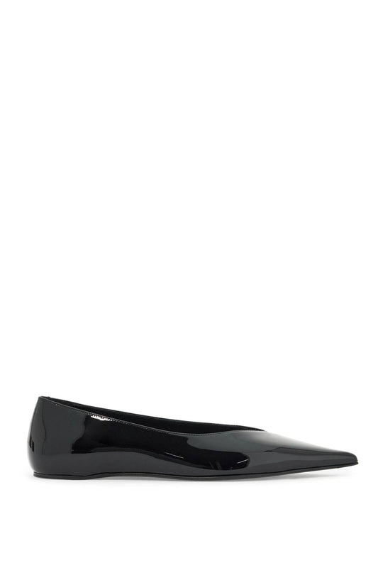 Toteme Toteme asymmetric patent leather baller