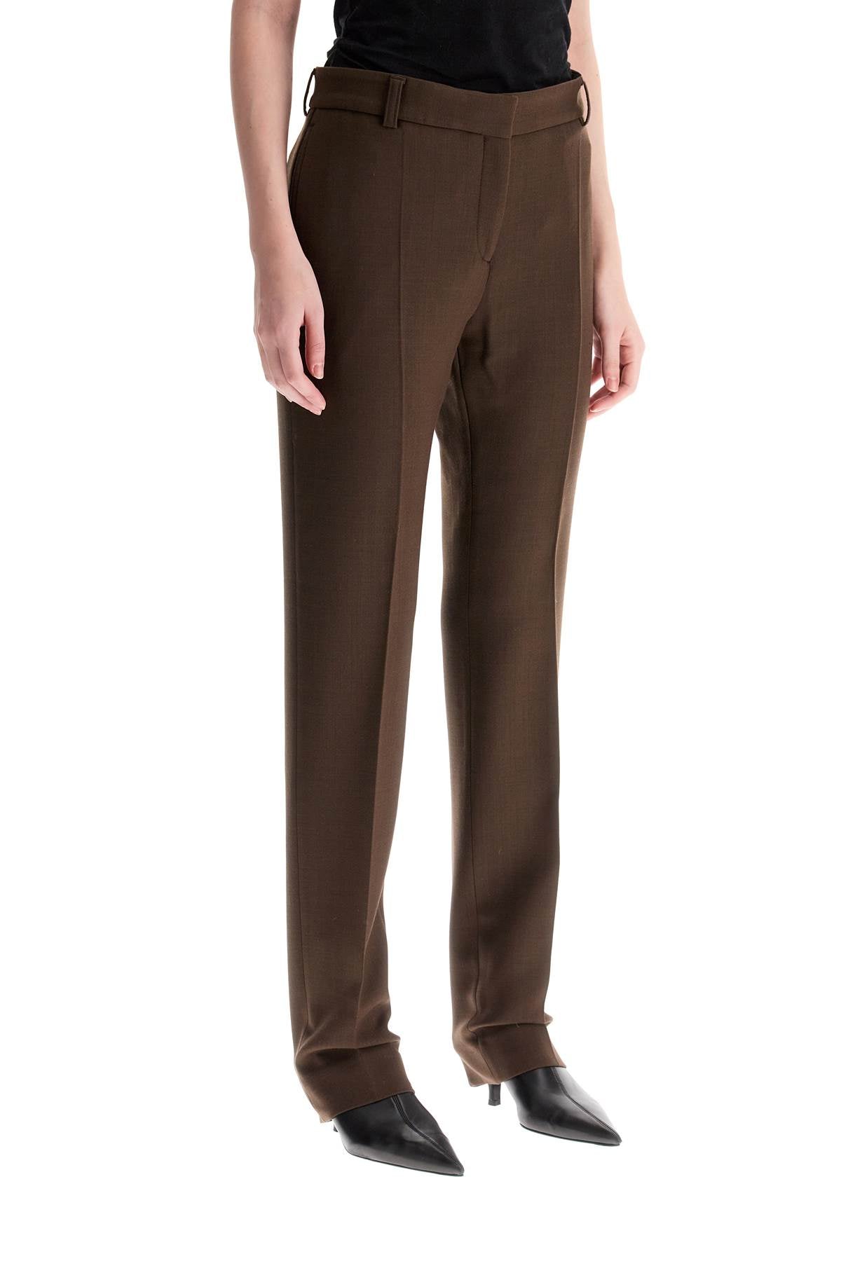 Toteme Toteme low-waisted slim fit pants