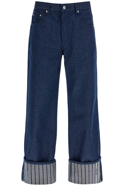 Jacquemus baggy with maxi cuff  baggy jeans with