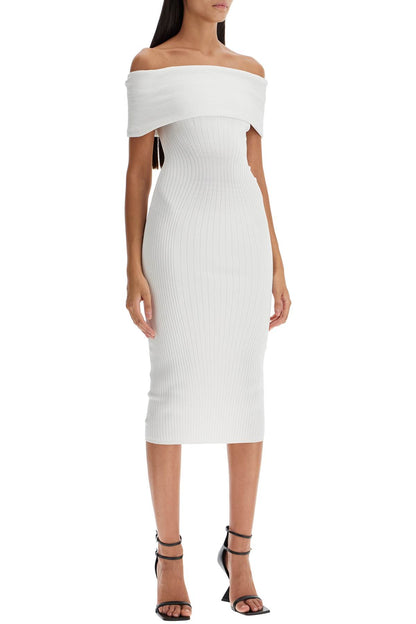 Mugler Mugler off-shoulder midi