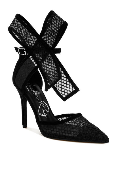 “REGINA” Big Bow Stiletto Sandals