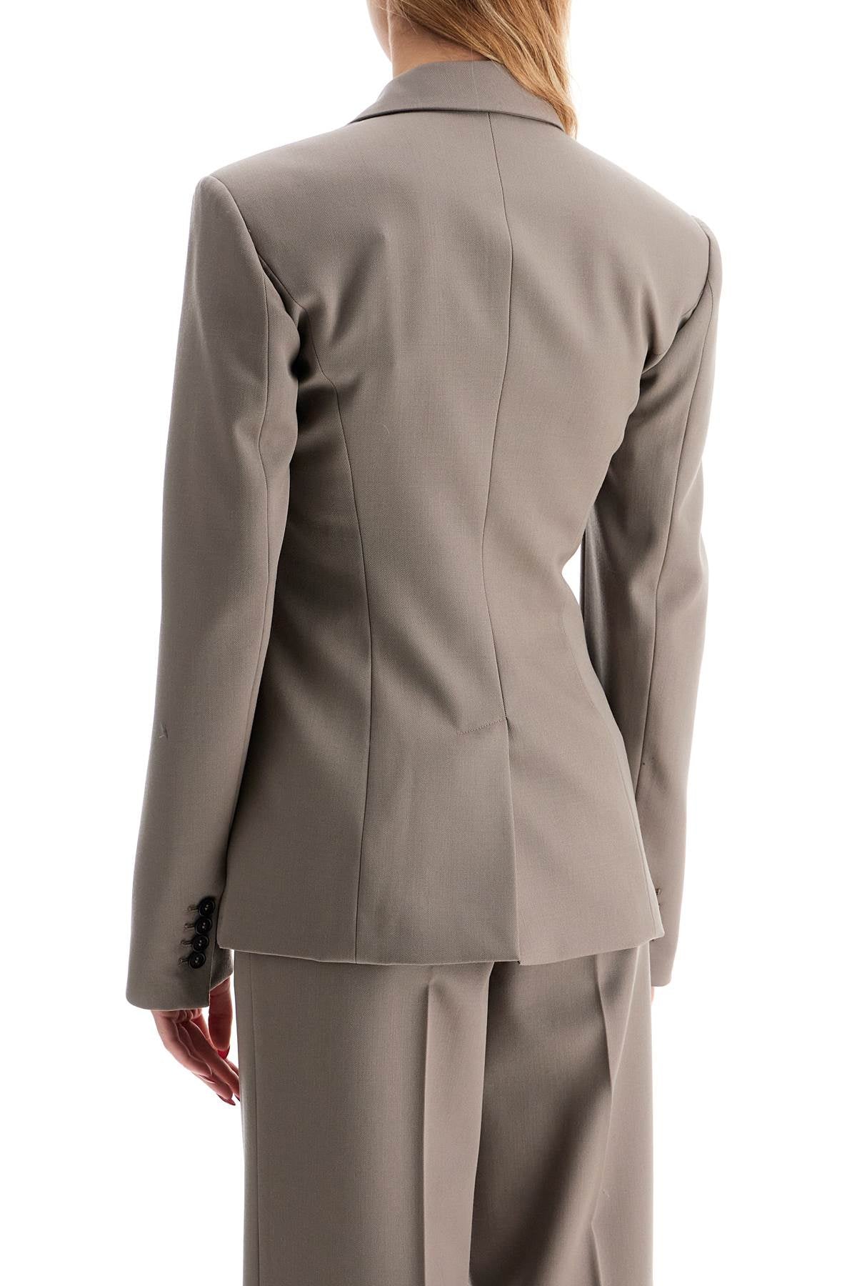 The Attico The Attico single-breasted wool blazer