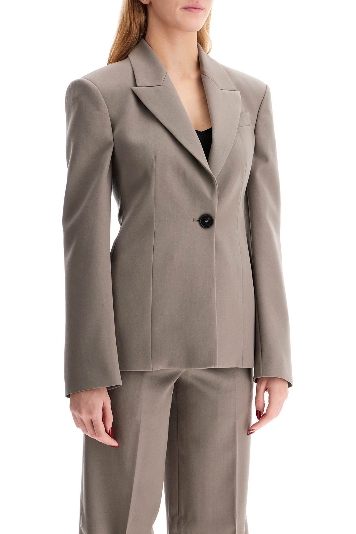 The Attico The Attico single-breasted wool blazer