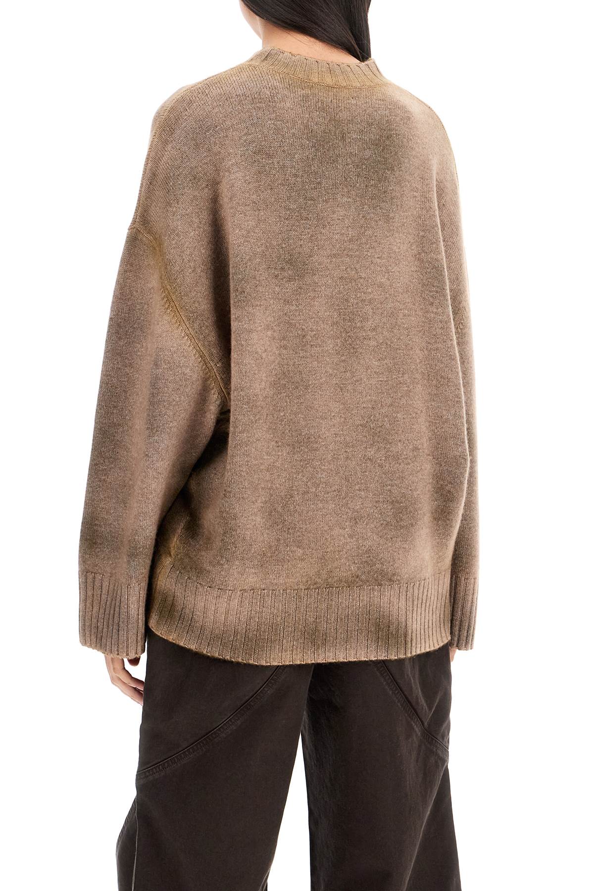 The Attico The Attico asymmetric wool and cashmere pullover