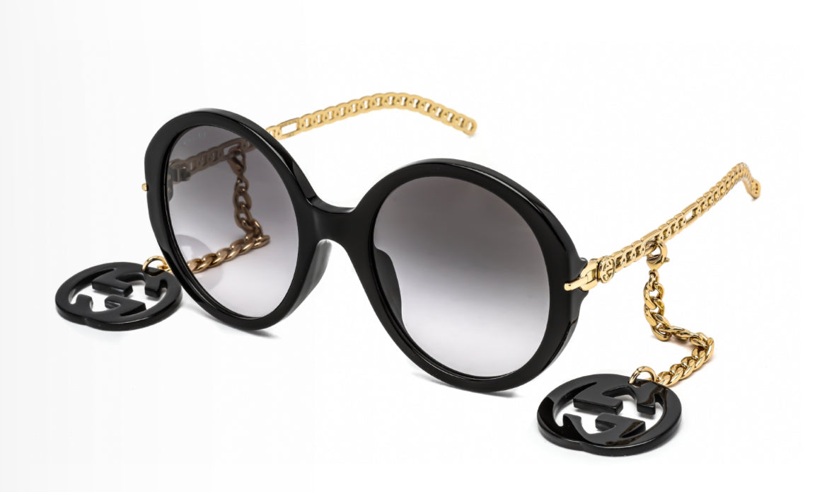 BLACK GUCCI SUNGLASSES