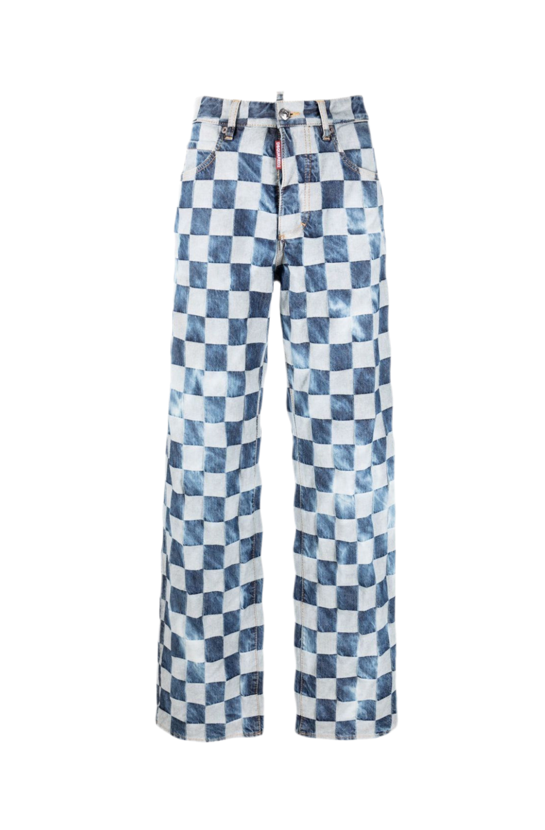 DSQUARED2 DAMIER WASH SAN DIEGO JEAN