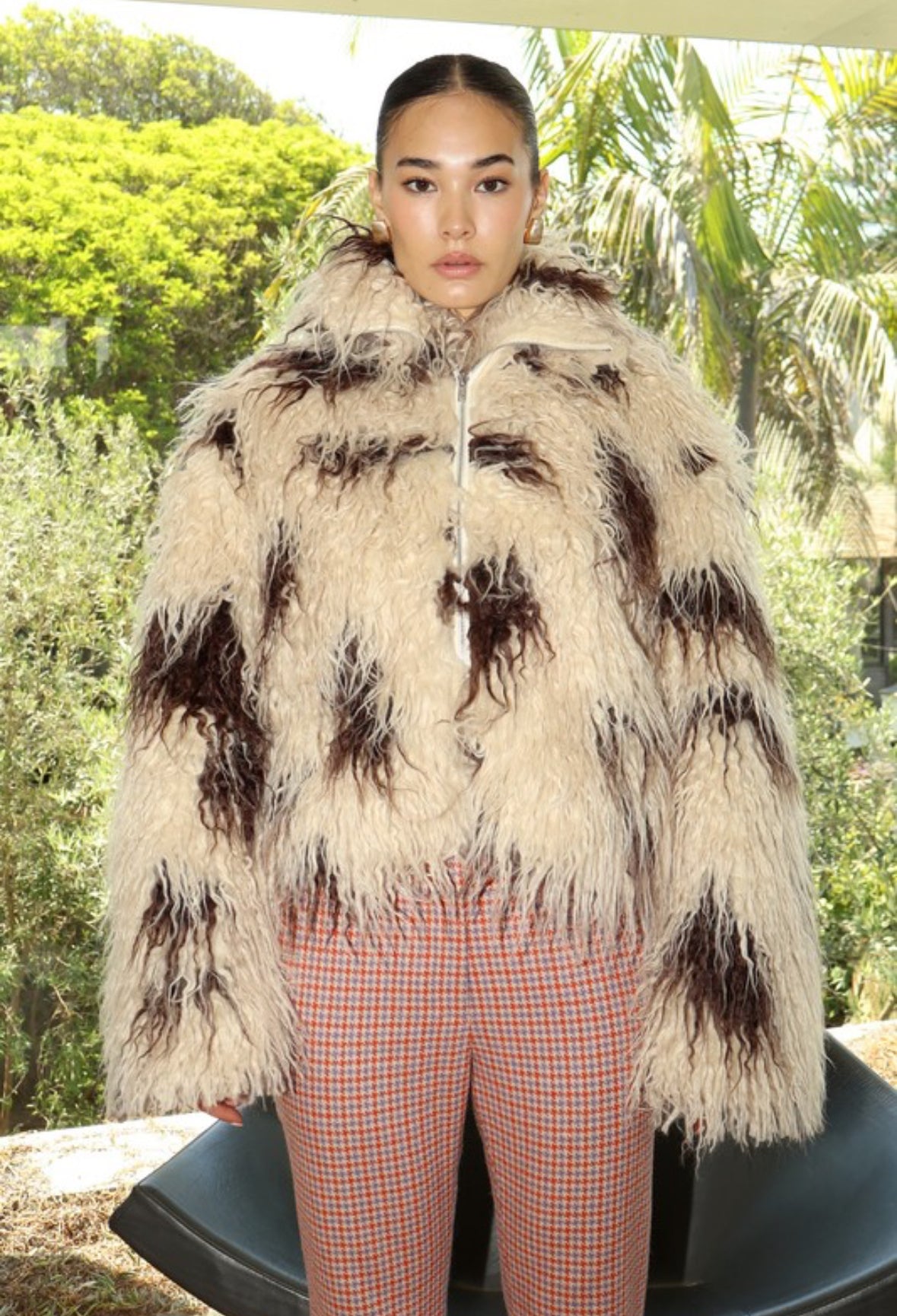 “FRADA” SHAGGY FUR COAT | EST SHIP 10/30