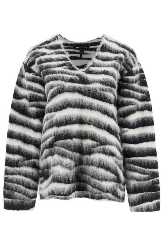 Marc Jacobs Marc Jacobs zebra print wool and mohair