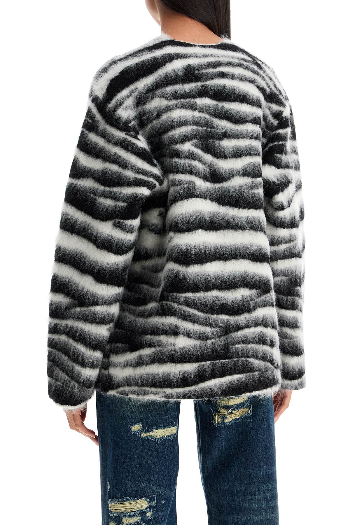 Marc Jacobs Marc Jacobs zebra print wool and mohair