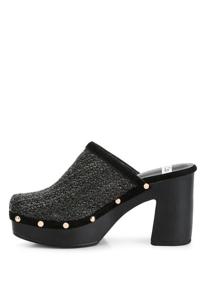 “JAYDEN” Platform Clogs