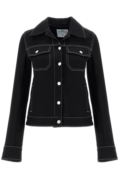 Courreges denim trucker jacket for