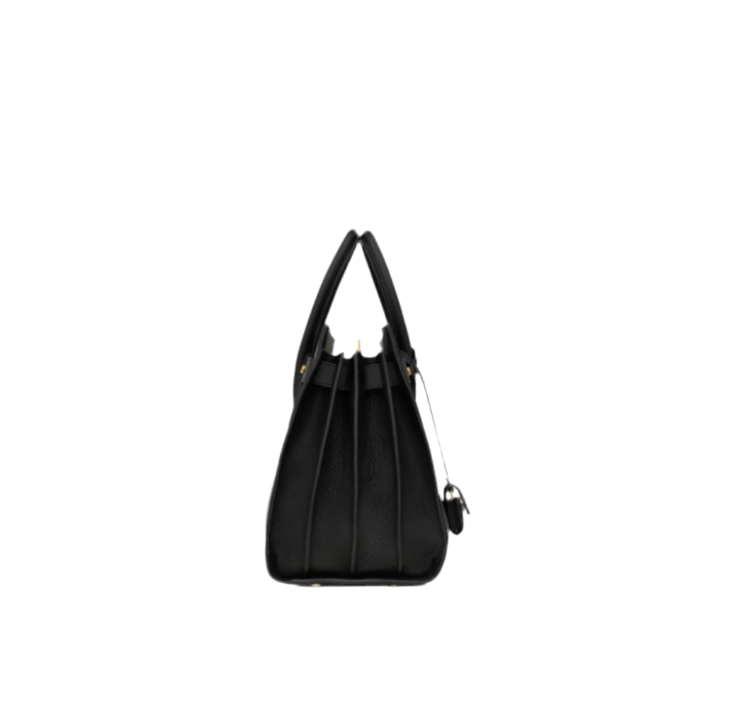 SAINT LAURENT
BLACK CALF LEATHER SAC DE JOUR HANDBAG