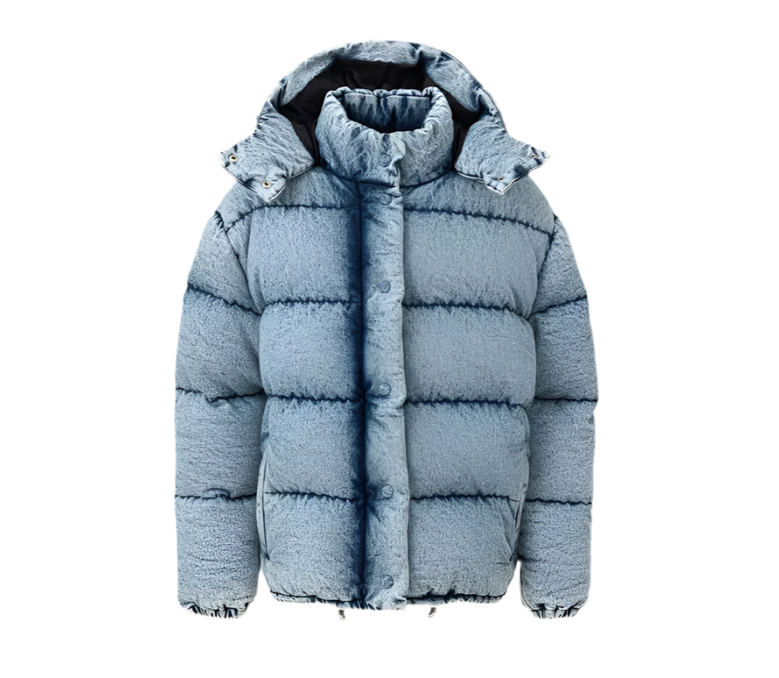 MIU MIU Denim Puffer Jacket