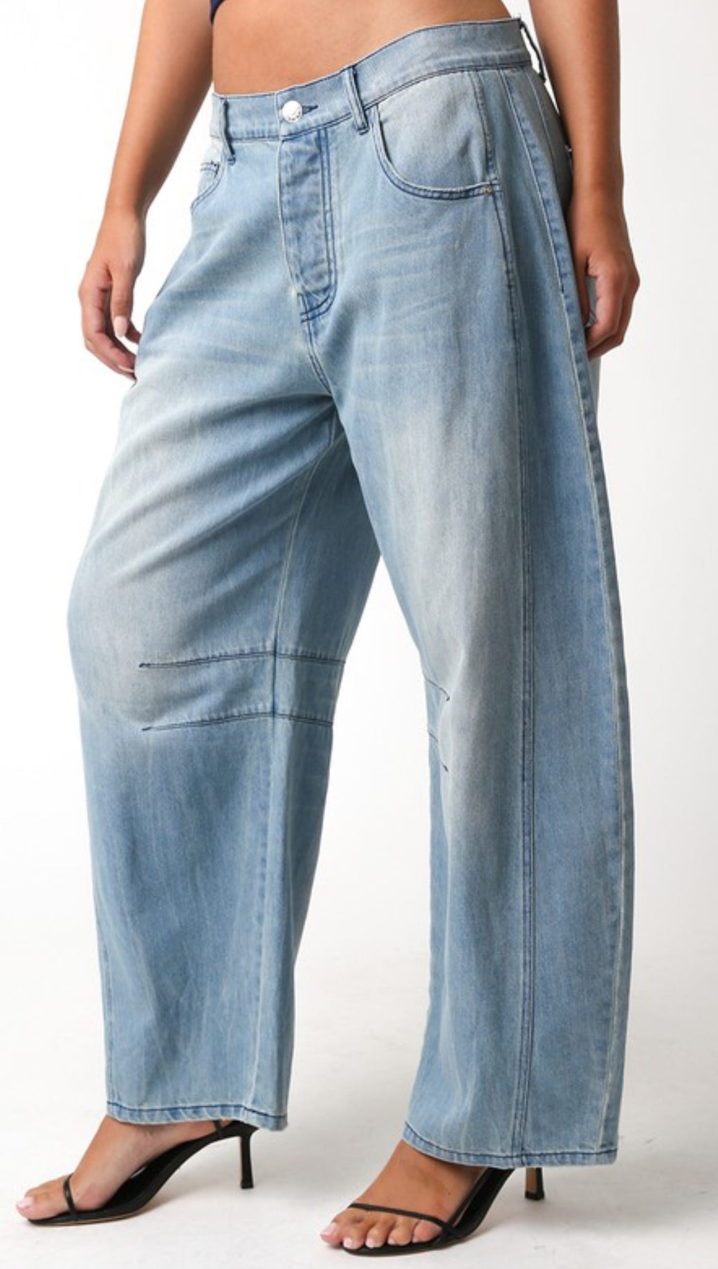 “OPHILIA” BAGGY DENIM JEAN