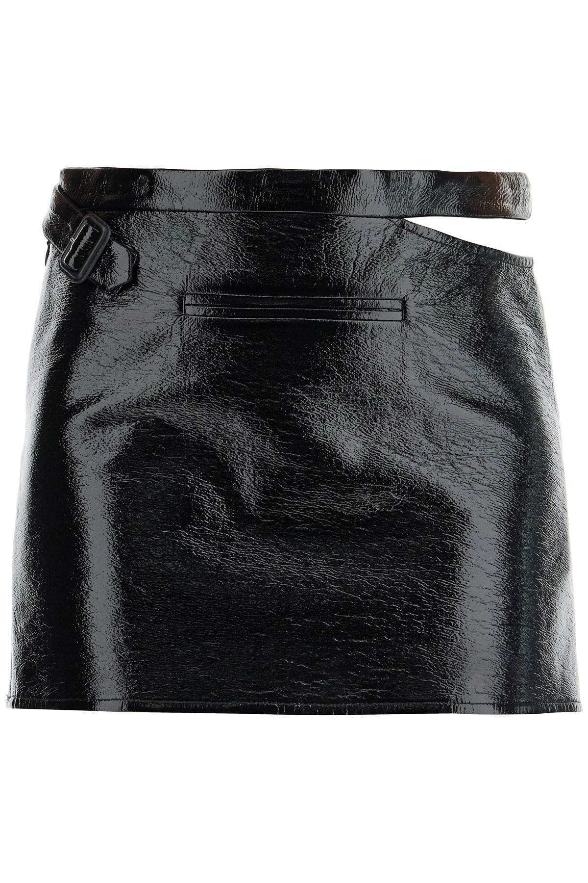 Courreges vinyl mini skirt