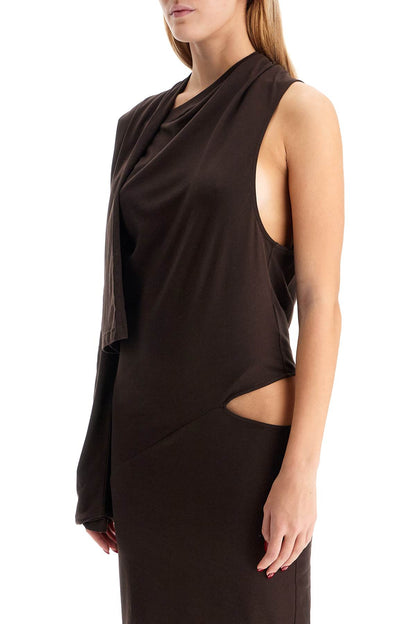 Courreges asymmetric cotton jersey dress in 9