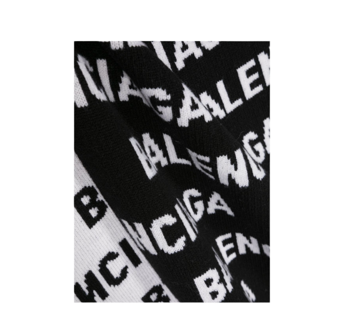 BALENCIAGA Bal Horizontal Scarf In Black