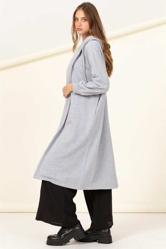 ESSENTIAL BLISS FRENCH TERRY HOODED COAT