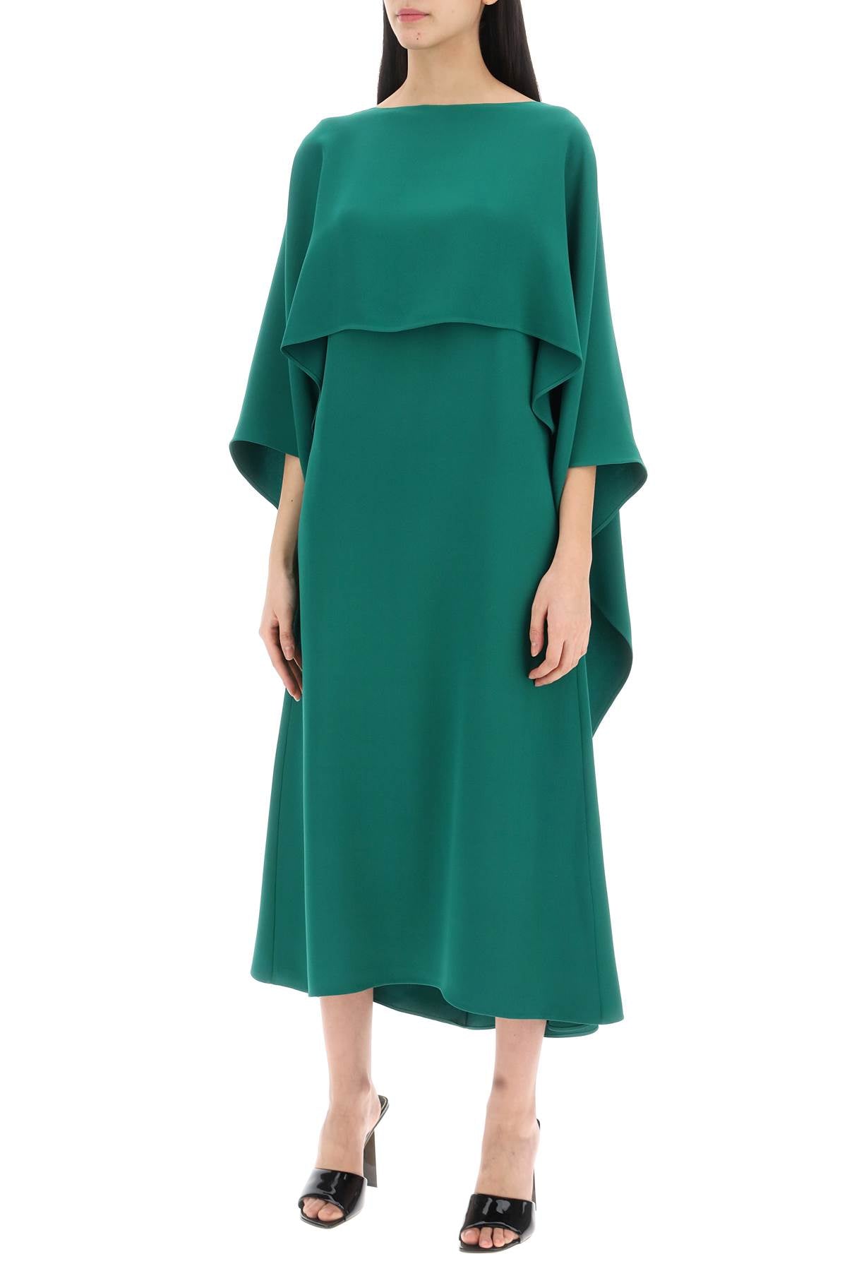 Valentino Garavani Valentino Garavani cady couture cape dress in