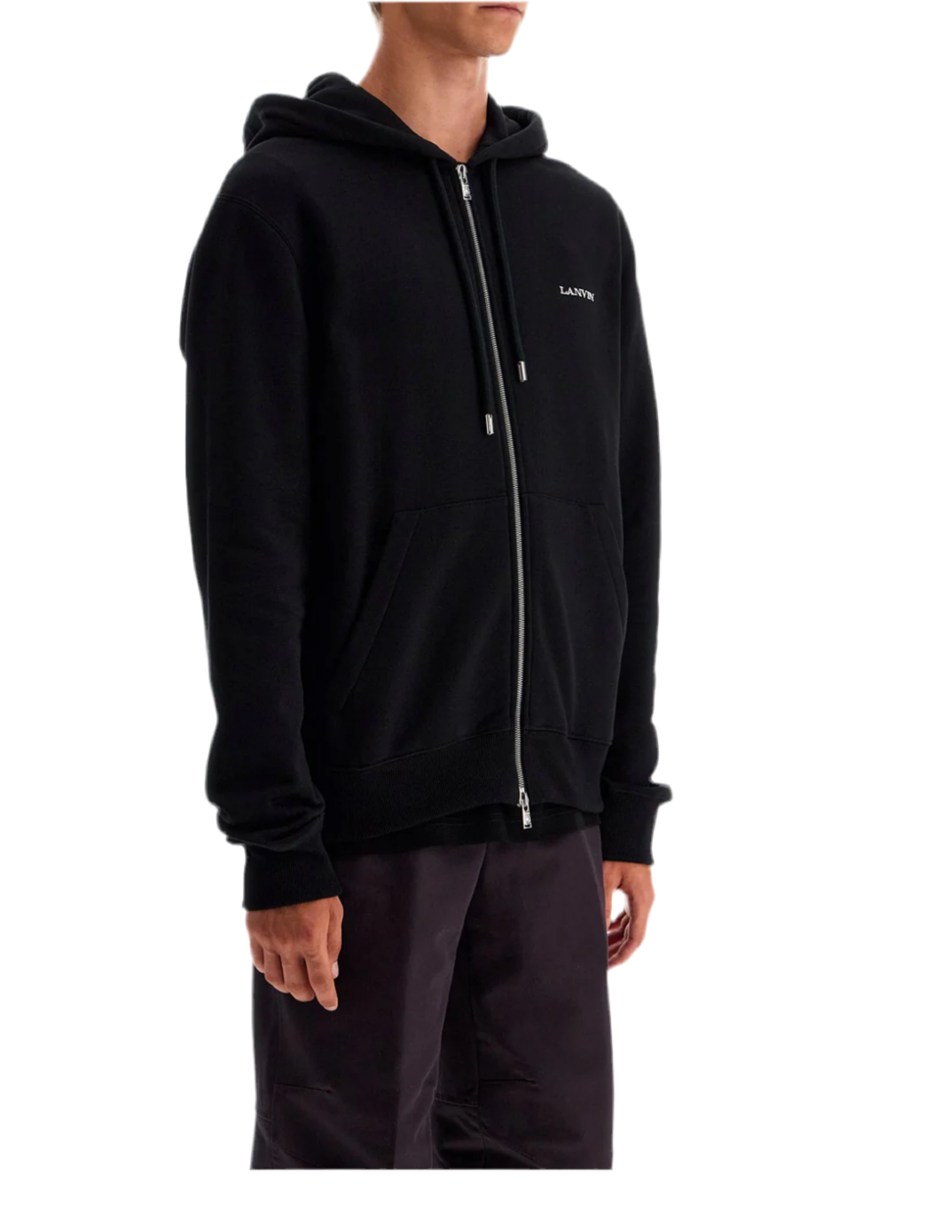 LANVIN
HOODED SWEATSHIRT WITH ZIPPER