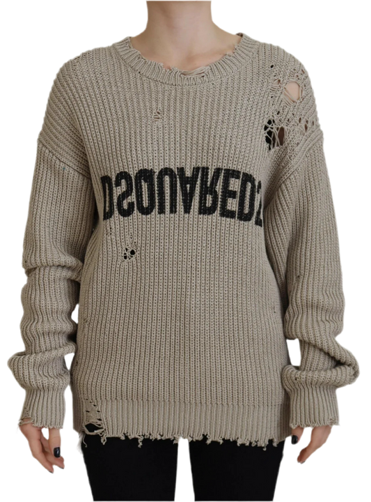 DSQUARED REVERSE KNIT SWEATER