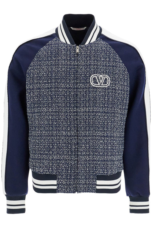 Valentino Garavani Valentino Garavani tweed bomber jacket for