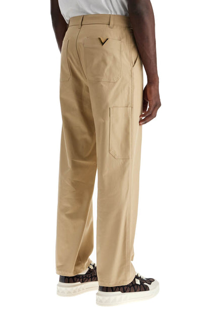 Valentino Garavani Valentino Garavani stretch canvas cargo pants for men.