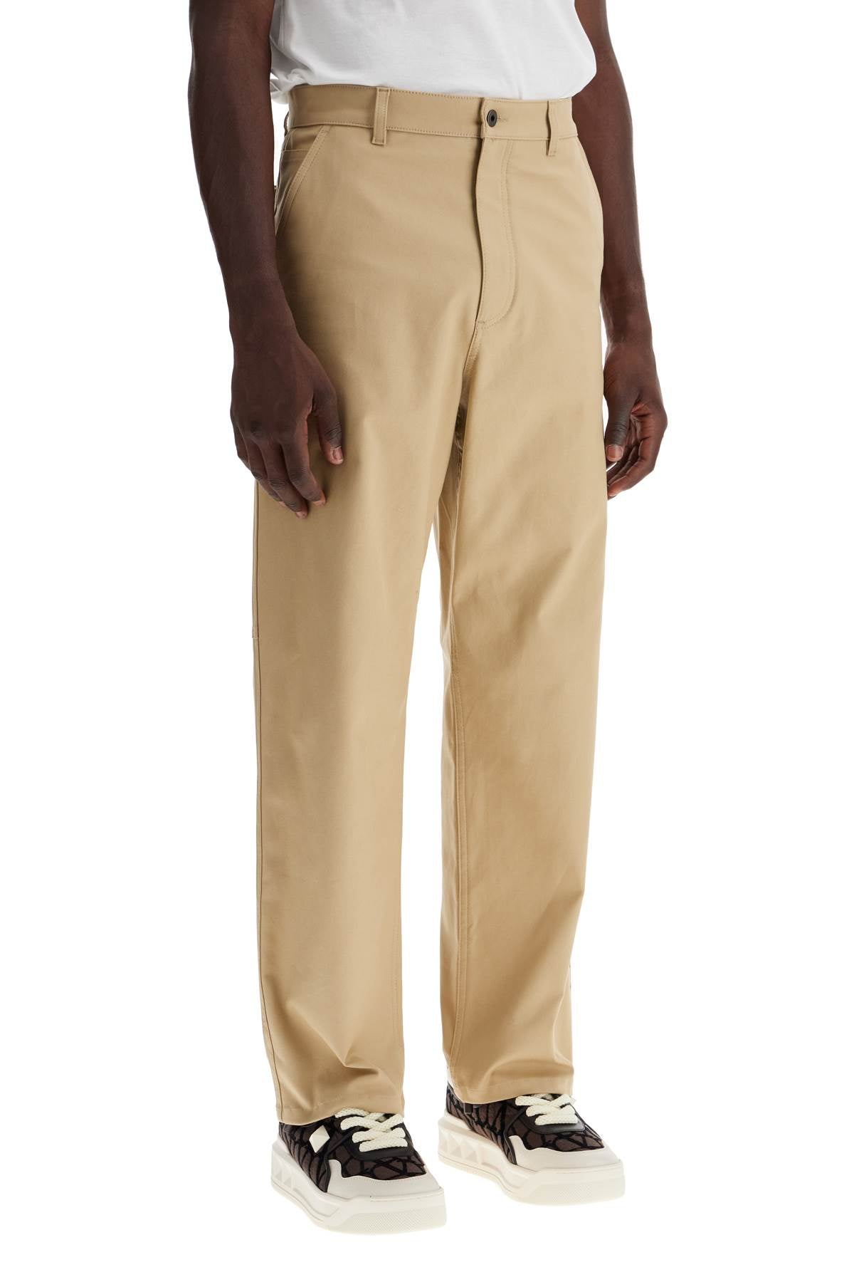 Valentino Garavani Valentino Garavani stretch canvas cargo pants for men.