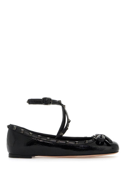 Valentino Garavani Valentino Garavani silk rockstud ballet flats