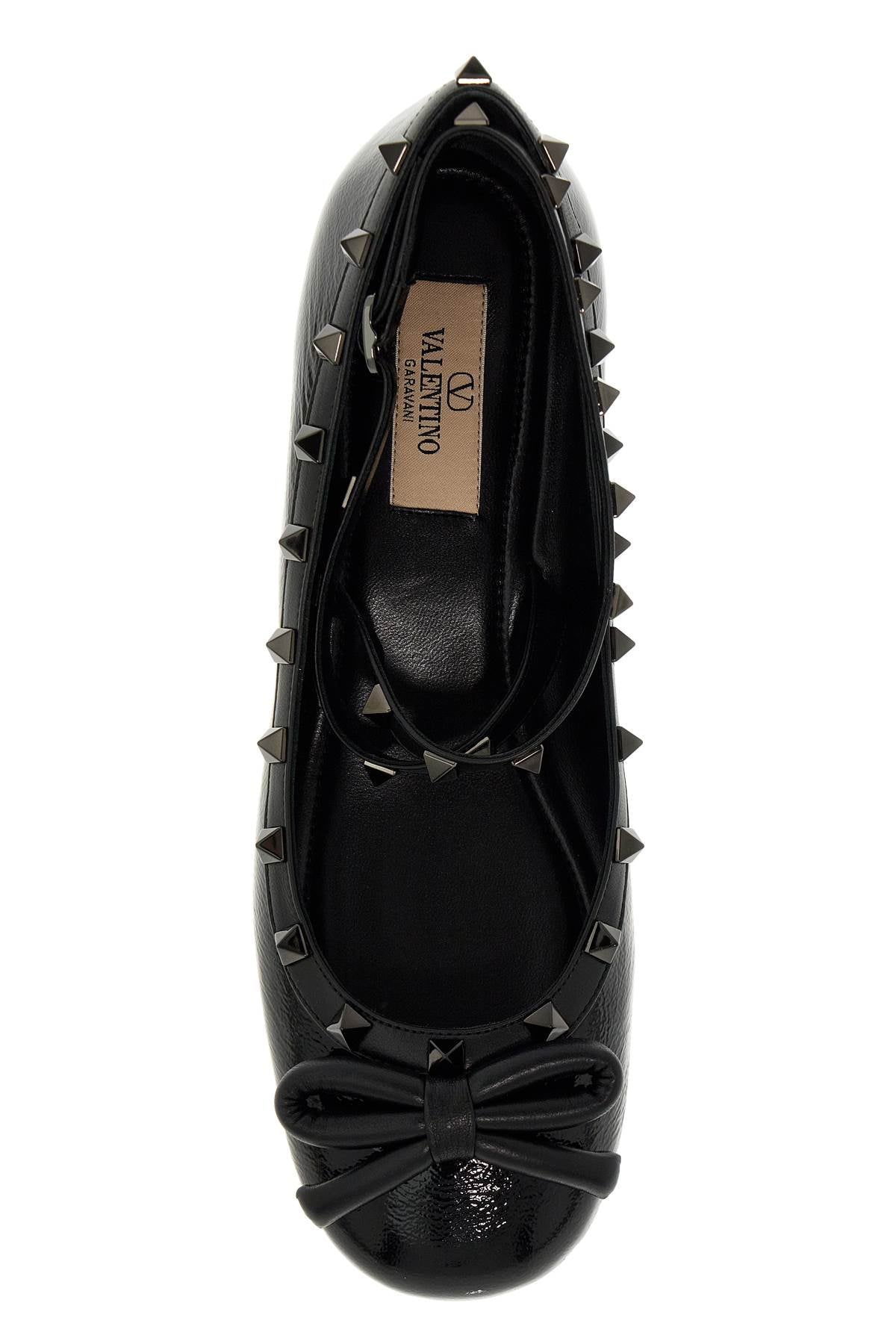 Valentino Garavani Valentino Garavani silk rockstud ballet flats