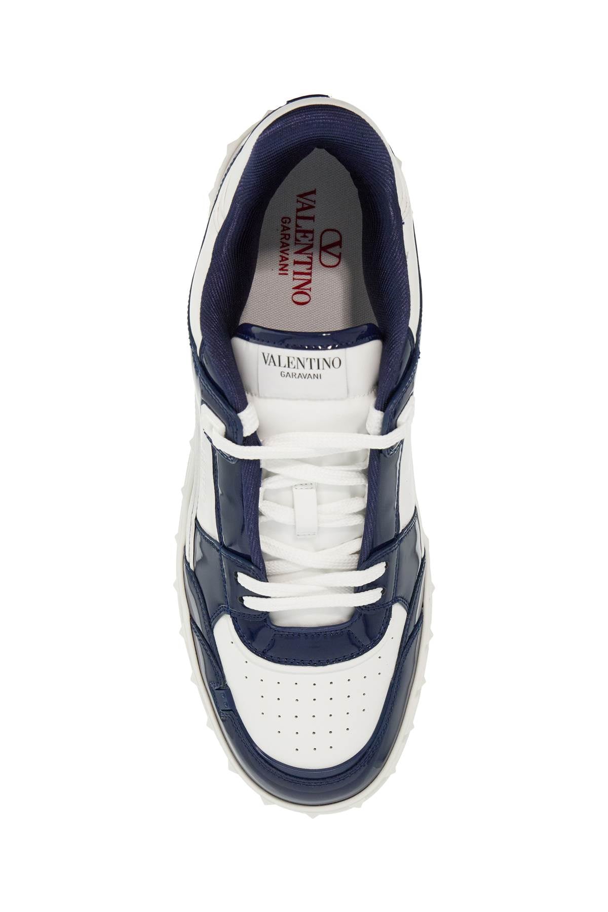 Valentino Garavani Valentino Garavani patent leather freedots low-top sneakers