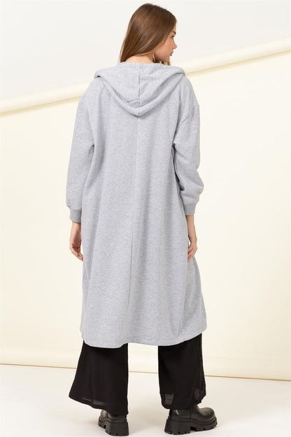 ESSENTIAL BLISS FRENCH TERRY HOODED COAT