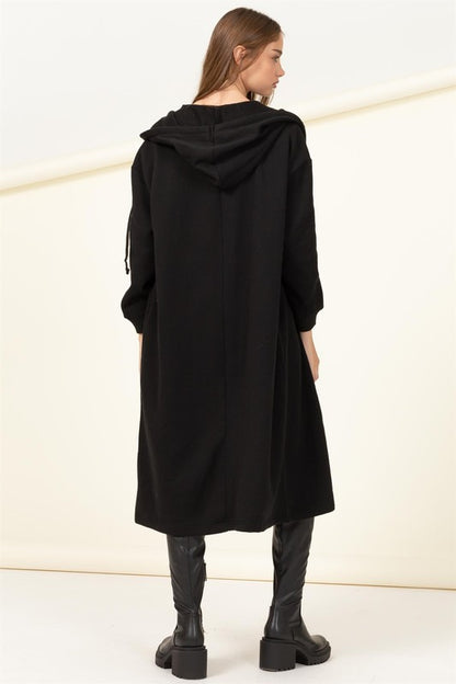 ESSENTIAL BLISS FRENCH TERRY HOODED COAT