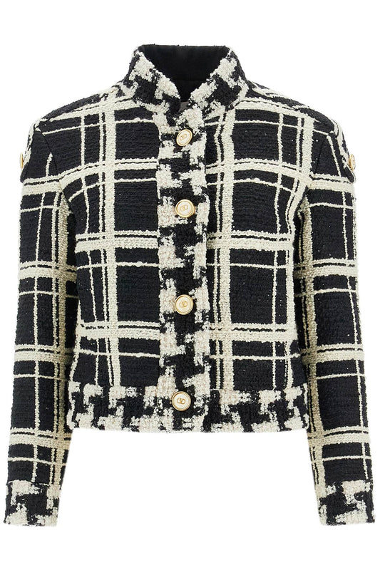 Valentino Garavani Valentino Garavani 'macro check tweed jacket for