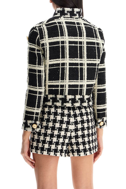 Valentino Garavani Valentino Garavani 'macro check tweed jacket for