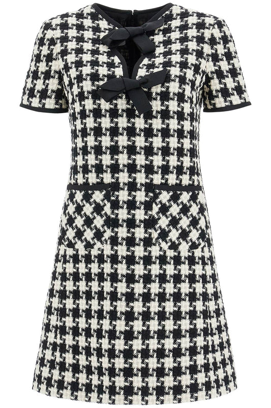 Valentino Garavani Valentino Garavani mini dress in damier light tweed