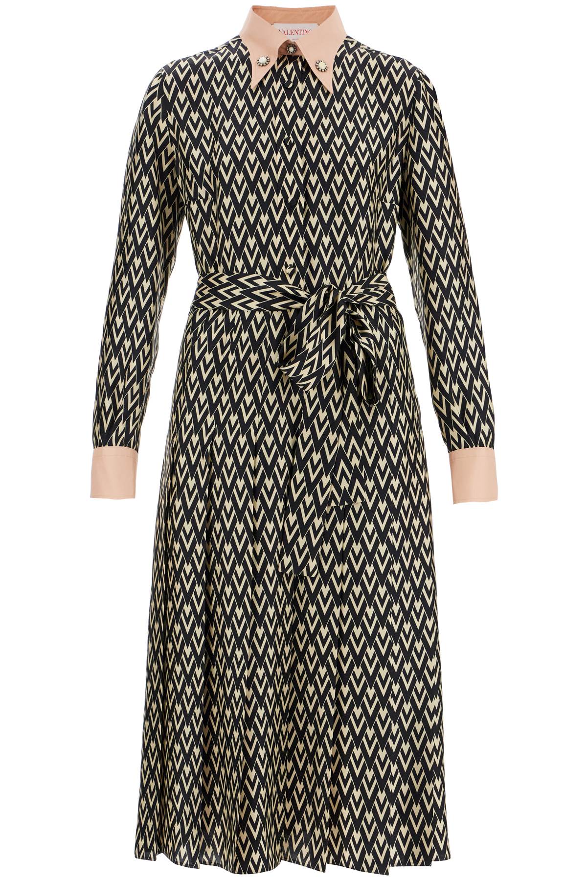 Valentino Garavani Valentino Garavani este\n\nmidi twill dress with all the