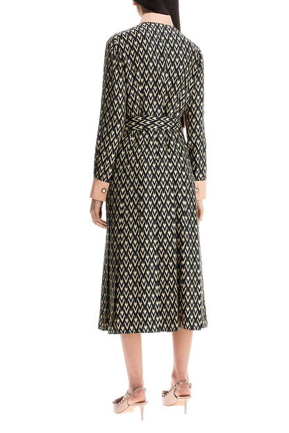 Valentino Garavani Valentino Garavani este\n\nmidi twill dress with all the