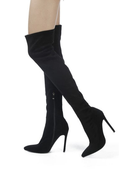 “TILERA” Stretch Over The Knee Stiletto Boots