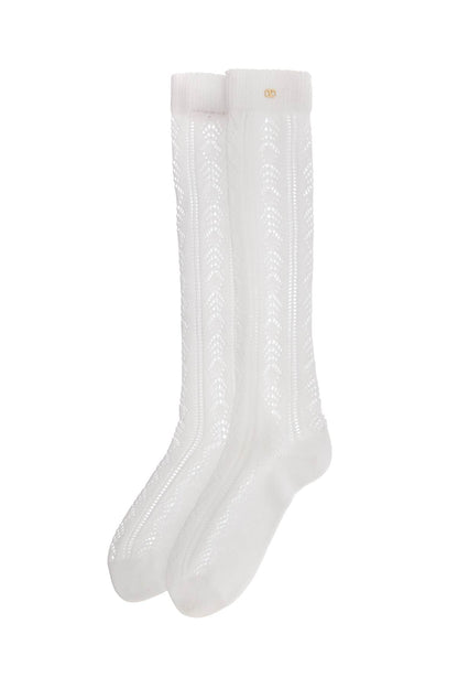 Valentino Garavani Valentino Garavani cotton perforated socks for