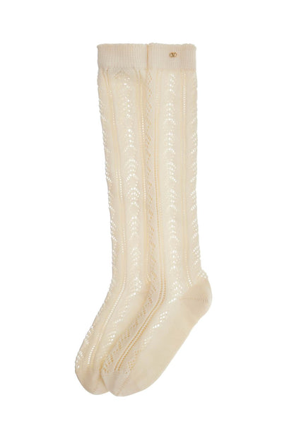 Valentino Garavani Valentino Garavani perforated cotton socks for