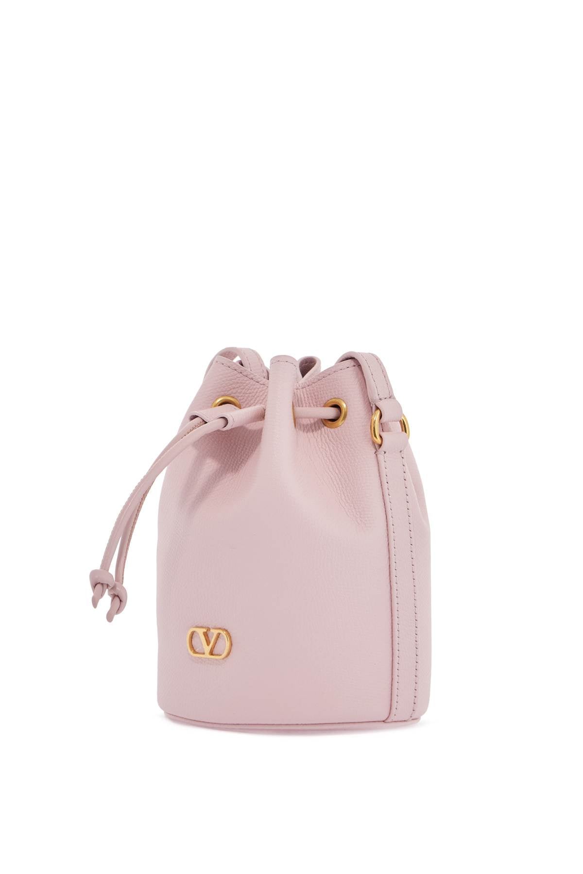 Valentino Garavani Valentino Garavani borsa a sacchetto mini in pelle rosa quarzo con tracolla regolabile